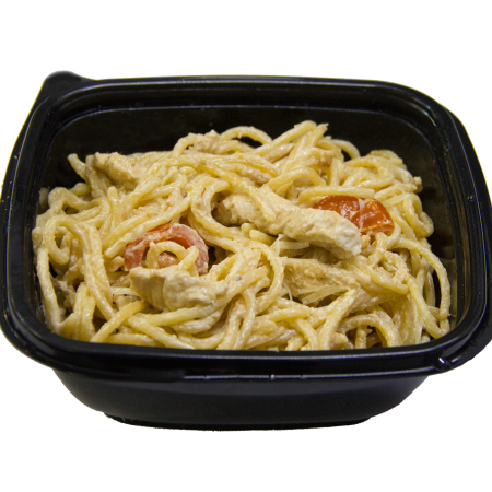 Спагетти с куриным филе в устричном соусе