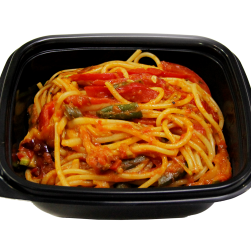 Спагетти Примавера в томатном соусе
